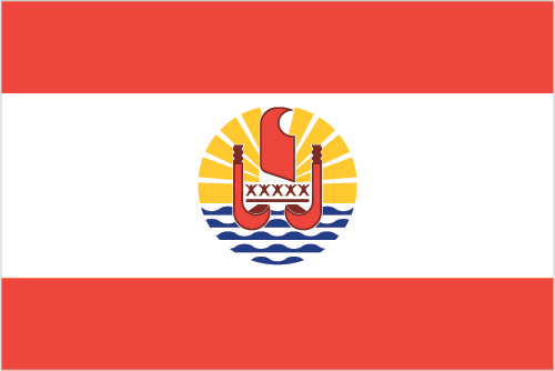 Undervisning importere sø Flag of French Polynesia - National Flag of French Polynesia
